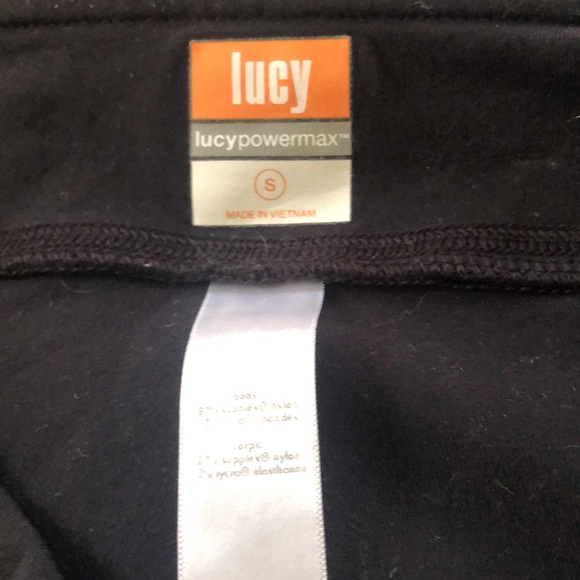 $6 add to bundle! Lucy black Lotus crops. Size small. - Picture 7 of 8